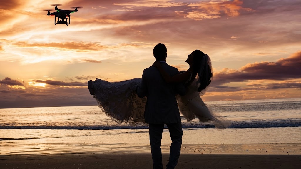 Professional drone coverage for weddings and special events